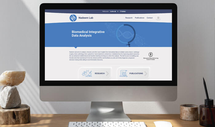 Link to branding and wbdesign project for NadeemLab.org