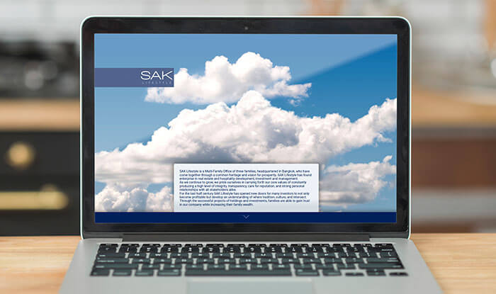 Link to web design and development project for SAK Lifestyle
